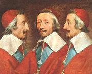 Philippe de Champaigne Triple Portrait of Richelieu Norge oil painting reproduction